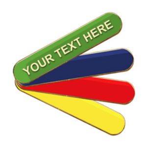 Enamel Bar Badge With Customised Text