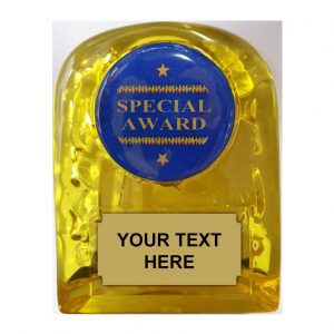 YP5 Yellow 5 Inch Acrylic Plaque