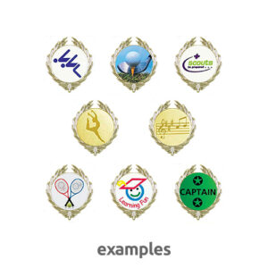 40mm Stock Laurel Pin Badge