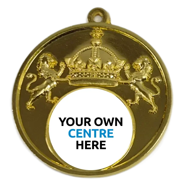 50mm Crown Sportsday Gold Medal - Own Centre