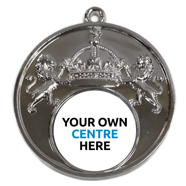 50mm Crown Sportsday Silver Medal - Own Centre