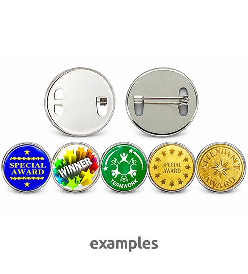 25mm Round Pin Badge with Stock Centre